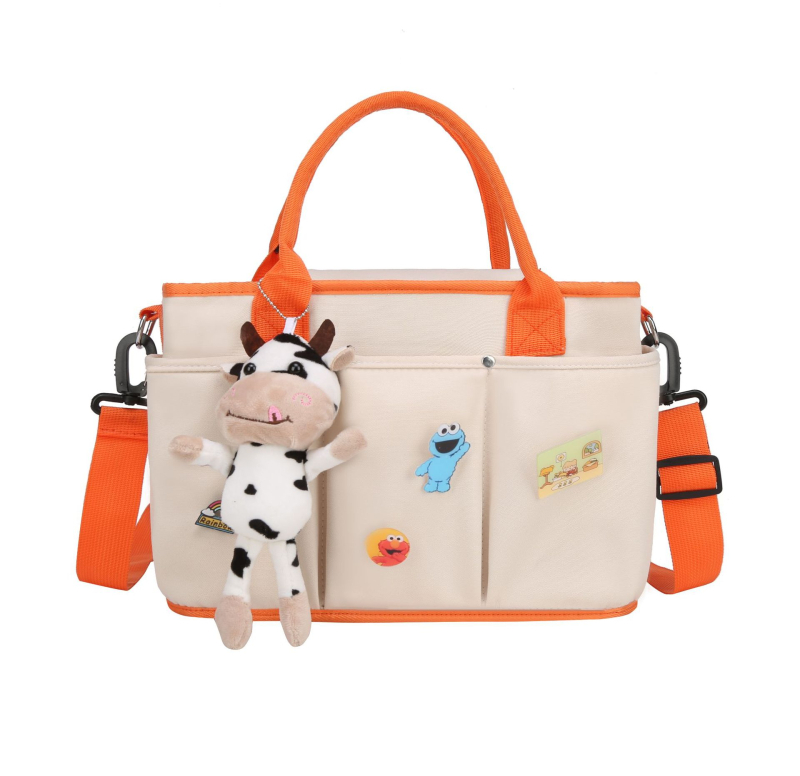 Torba za mamu za kolica, tote stil, velika zapremina (Najlon, vodootporan, ultralagana, izolacija, otporna na habanje)