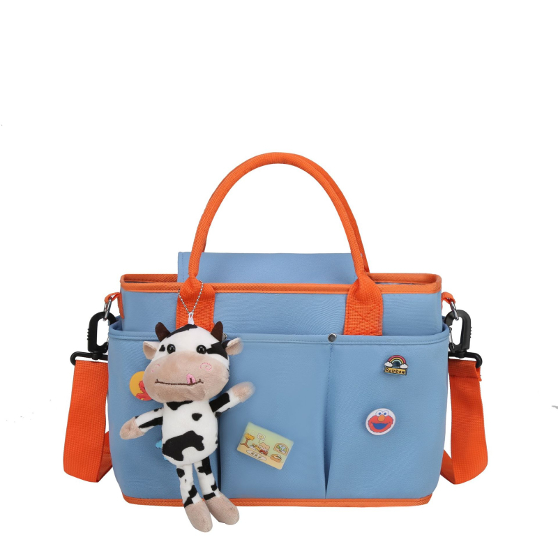 Torba za mamu za kolica, tote stil, velika zapremina (Najlon, vodootporan, ultralagana, izolacija, otporna na habanje)