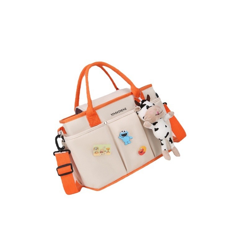 Torba za mamu za kolica, tote stil, velika zapremina (Najlon, vodootporan, ultralagana, izolacija, otporna na habanje)