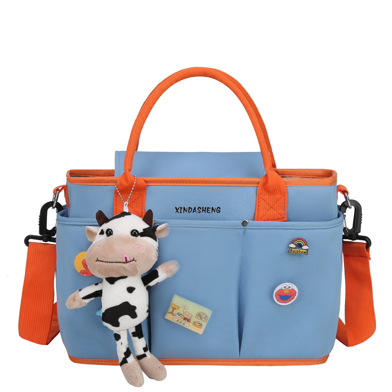 Torba za mamu za kolica, tote stil, velika zapremina (Najlon, vodootporan, ultralagana, izolacija, otporna na habanje)