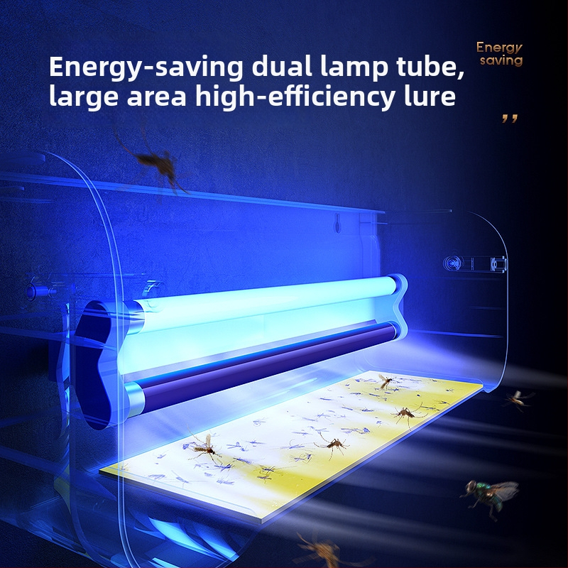 Seinama musės naikinimo lemputė restoranams, viešbučiams ir parduotuvėms — lipnioji musės gaudyklė, modelis HZ-MY08, stiklo lempos vamzdelis, 220V, spalvos temperatūra 2000–3000K, Autorizuotos privatūs ženklai: Taip