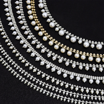 DIY dodaci od perli s rhinestones i dijamantima za ručno šivanje — ukrasni dijelovi za odjeću