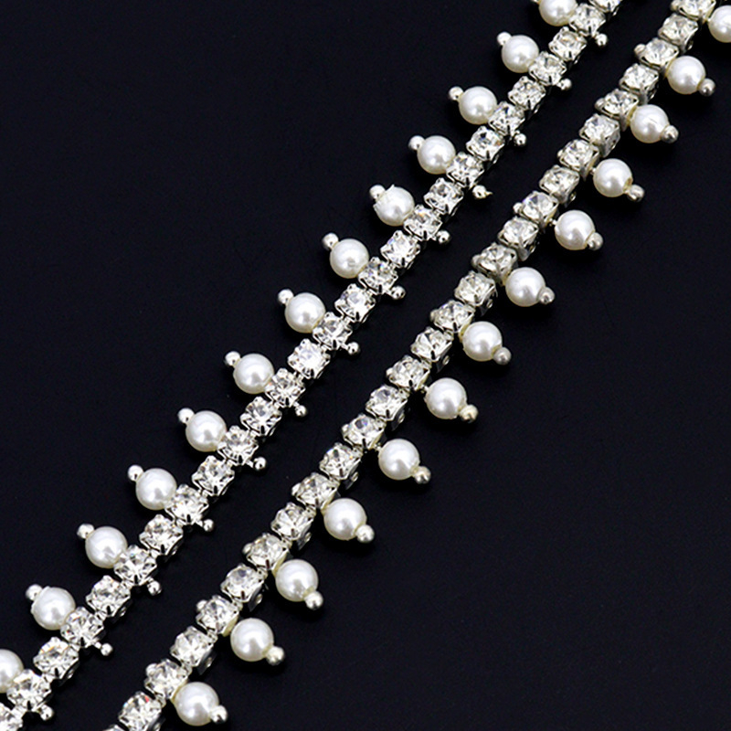 DIY dodaci od perli s rhinestones i dijamantima za ručno šivanje — ukrasni dijelovi za odjeću