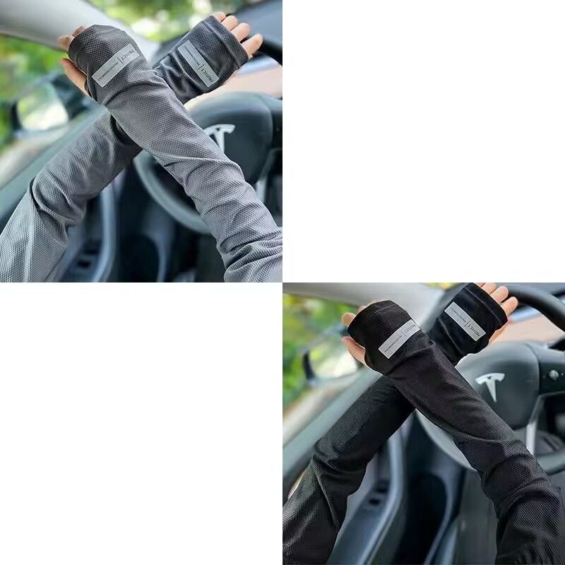 Manșete de vară pentru ciclism în aer liber – protecție solară, manșete răcoroase, protecție pentru ciclism și condus, în stoc