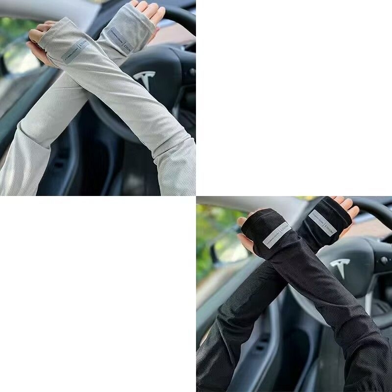 Manșete de vară pentru ciclism în aer liber – protecție solară, manșete răcoroase, protecție pentru ciclism și condus, în stoc