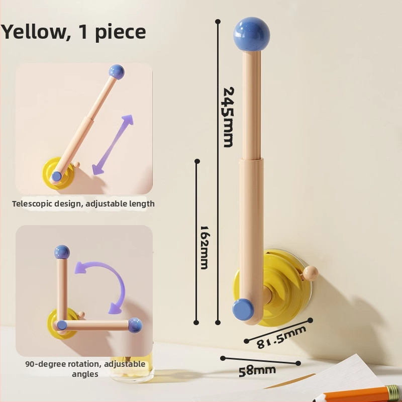 Zvislý stojan na šperky s vertikálnym zásobníkom gumičiek do vlasov, plastový materiál, nástenná inštalácia, 1 úroveň, kreatívny štýl