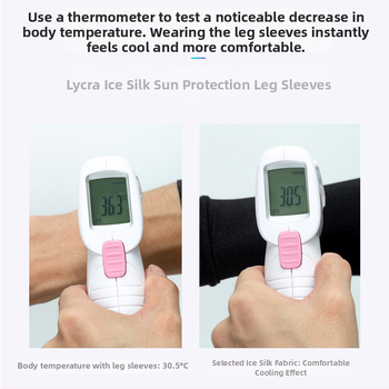 XINTOWN Manșete de protecție pentru picioare, Ice Silk, etichetă privată personalizabilă