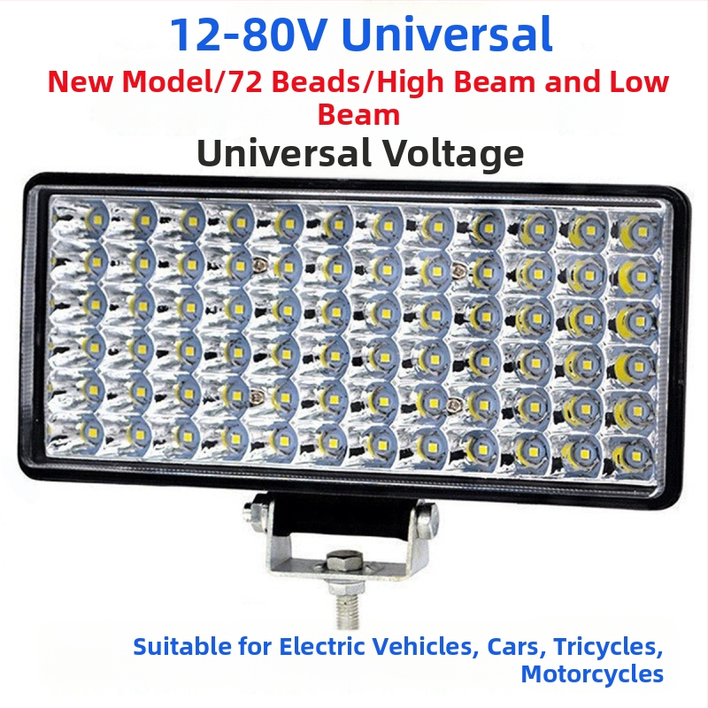 Predný svetlomet automobilu 144 W, 12 V, 10560 lm, hliníková zliatina a PC