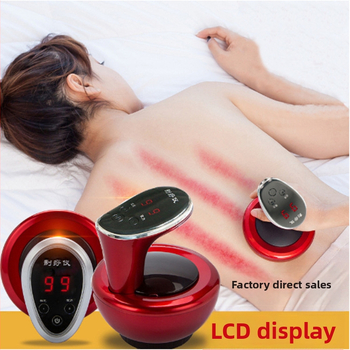 Dispozitiv electric pentru masaj cu tehnologie de abraziune și cupping, perie meridiană, aspirație puternică, comprimare caldă - portabil, baterie 500-800mAh, IPX3 rezistent la apă, pentru uz casnic