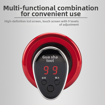Dispozitiv electric pentru masaj cu tehnologie de abraziune și cupping, perie meridiană, aspirație puternică, comprimare caldă - portabil, baterie 500-800mAh, IPX3 rezistent la apă, pentru uz casnic