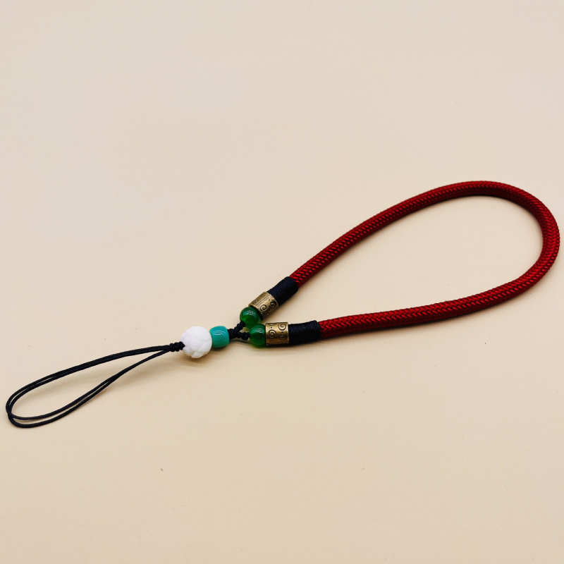 Ručni lanyard za mobitel, smola, unisex stil, visokoelastična pamuk šnura i plastična kopča, Rain weaving