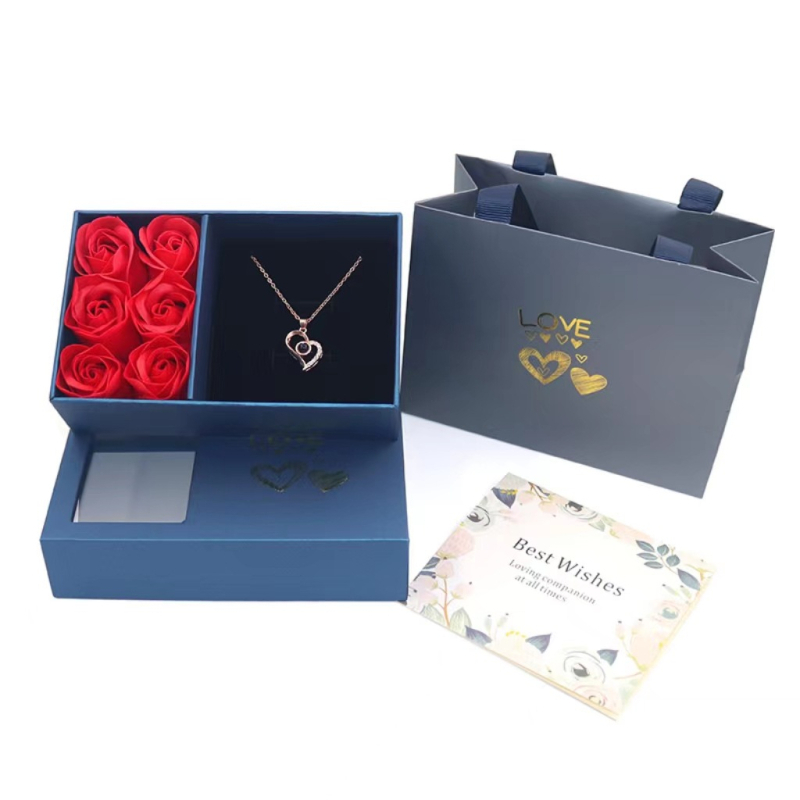 Gyűjtői kiadású ékszerdoboz asztali tároláshoz | Papíralapú kivitelezés, porálló, kreatív stílus