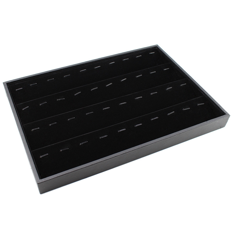 Paleta za izlaganje nakita | Materijal: flanel + PU koža + gusta ploča; Stil: paleta; Bez logotipa; Bez prilagođavanja