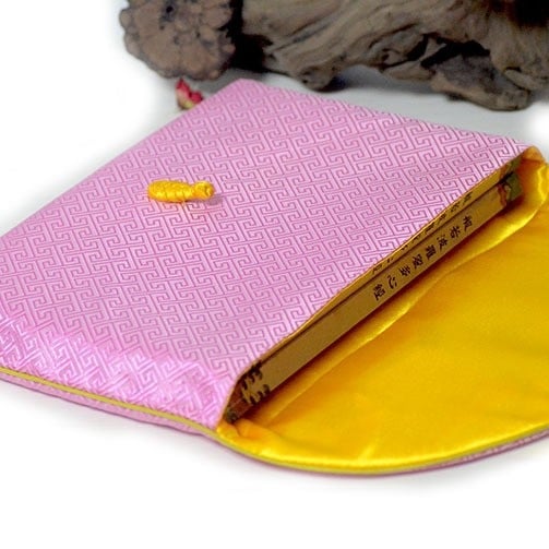 Kínai stílusú ékszer táska brokát anyagból, többfunkciós és hordozható, por- és nedvességálló, asztali tároláshoz