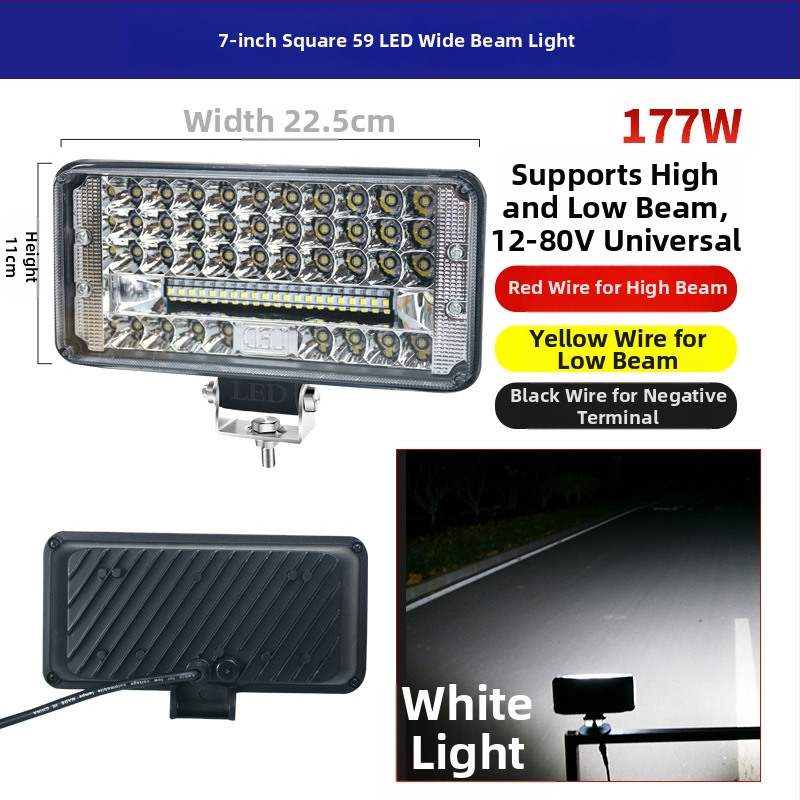 LED spot svjetlo za vozila - 12-80V, 177W, Cree LED, IP67