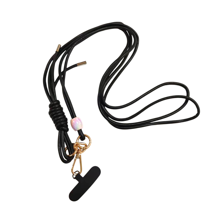 PU kožni dugi lančić za mobitel, ručno izrađeno, unisex, prilagodljivi logotip, metalna kopča