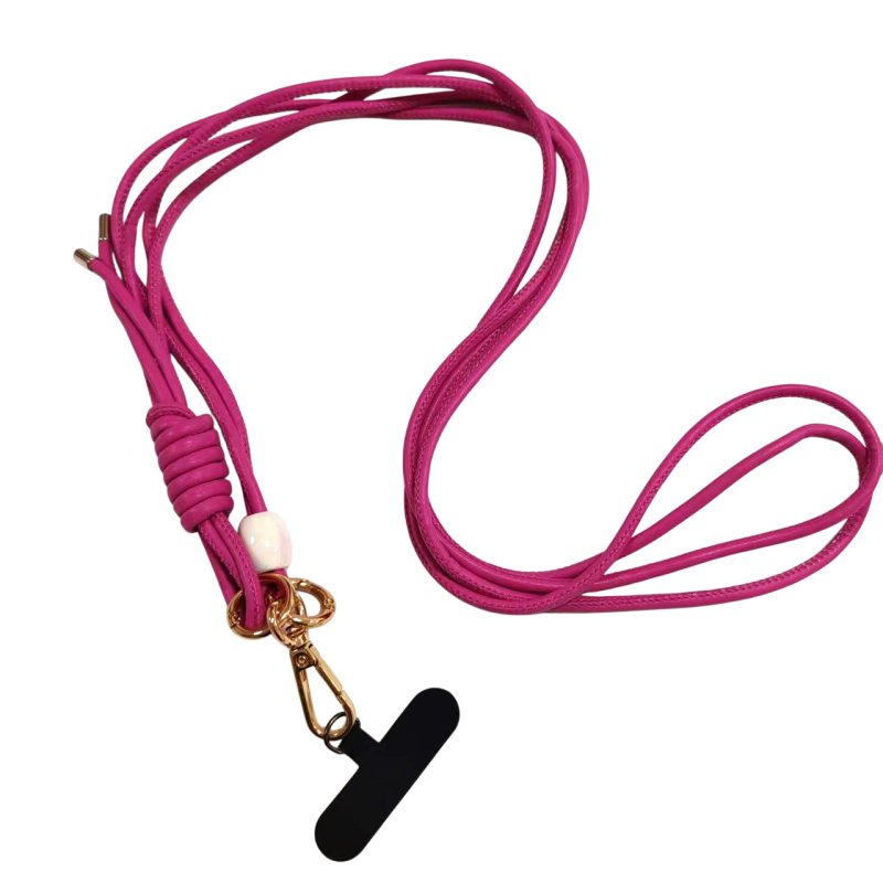PU kožni dugi lančić za mobitel, ručno izrađeno, unisex, prilagodljivi logotip, metalna kopča