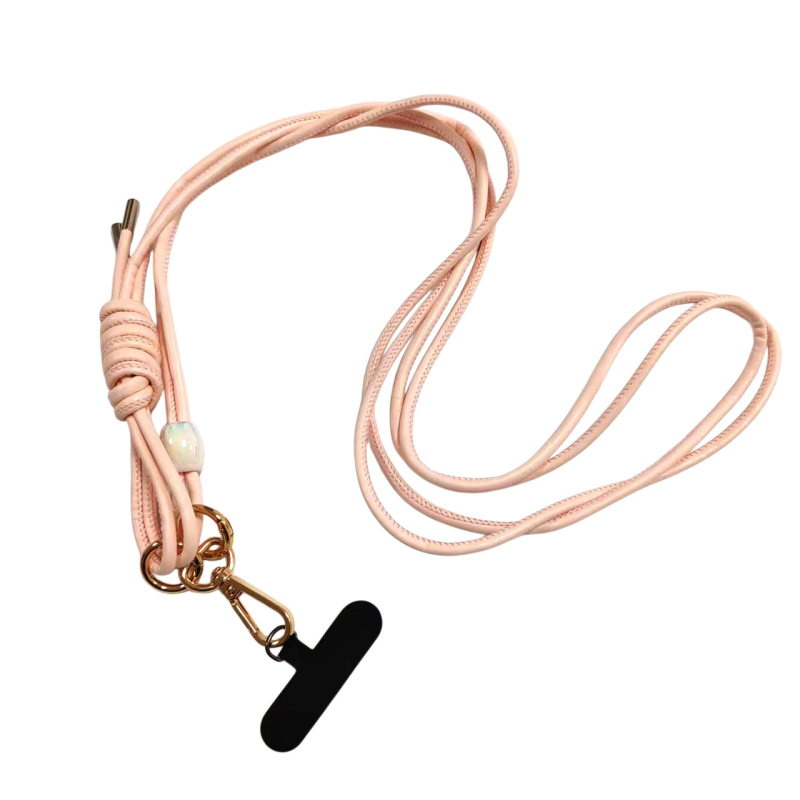 PU kožni dugi lančić za mobitel, ručno izrađeno, unisex, prilagodljivi logotip, metalna kopča