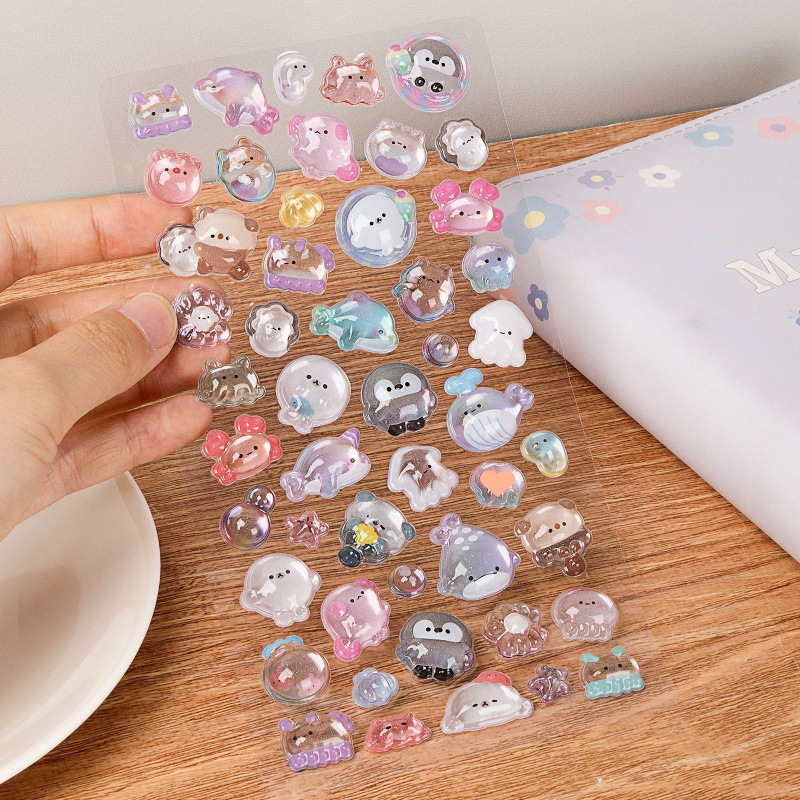 3D-s lebegő matricák lányoknak és gyerekeknek, aranyos rajzfilmszerű állatok, Márka: Más; Stílus: Cuki; Ajándék cél: Üzleti ajándékok; IP státusz: Nincs jóváhagyva