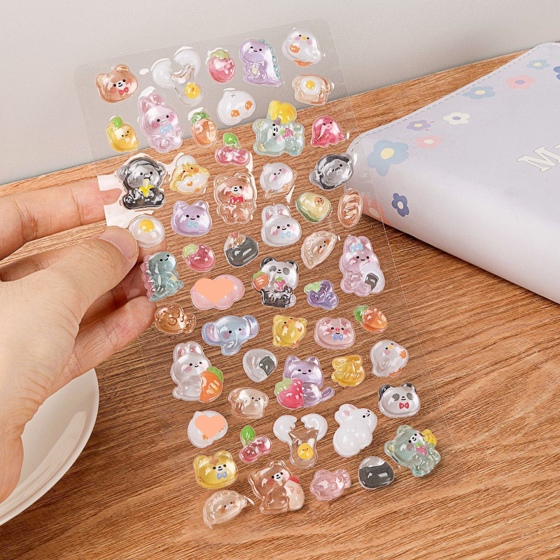 3D-s lebegő matricák lányoknak és gyerekeknek, aranyos rajzfilmszerű állatok, Márka: Más; Stílus: Cuki; Ajándék cél: Üzleti ajándékok; IP státusz: Nincs jóváhagyva