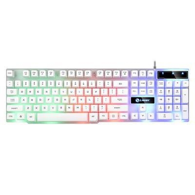 GTX300 set tipkovnice i miša, 104 tipke, žični membranski tipkovnik s naslonom za zglob i višebojnim pozadinskim osvjetljenjem