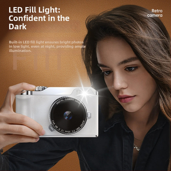 Selfie skaitmeninė kamera su CCD jutikliu 1/1.7'', 50MP, 8x optinis priartinimas, 2.7'' LCD