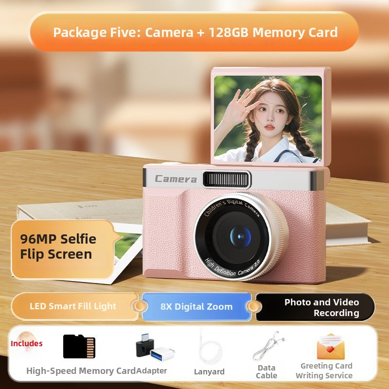 Selfie kamera z06 su 24MP CMOS jutikliu 1/2.3in, 8x optinis priartinimas, pasukamas 2,3in LCD ekranas, periskopinis objektyvas, elektroninė vaizdo stabilizacija