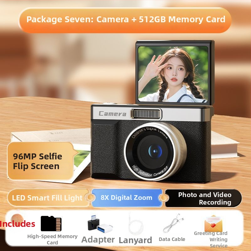 Selfie kamera z06 su 24MP CMOS jutikliu 1/2.3in, 8x optinis priartinimas, pasukamas 2,3in LCD ekranas, periskopinis objektyvas, elektroninė vaizdo stabilizacija