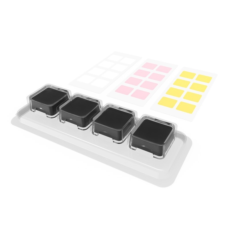 Μίνι Bluetooth μηχανικό πληκτρολόγιο με RGB φωτισμό, πράσινος διακόπτης και τρεις τρόπους σύνδεσης