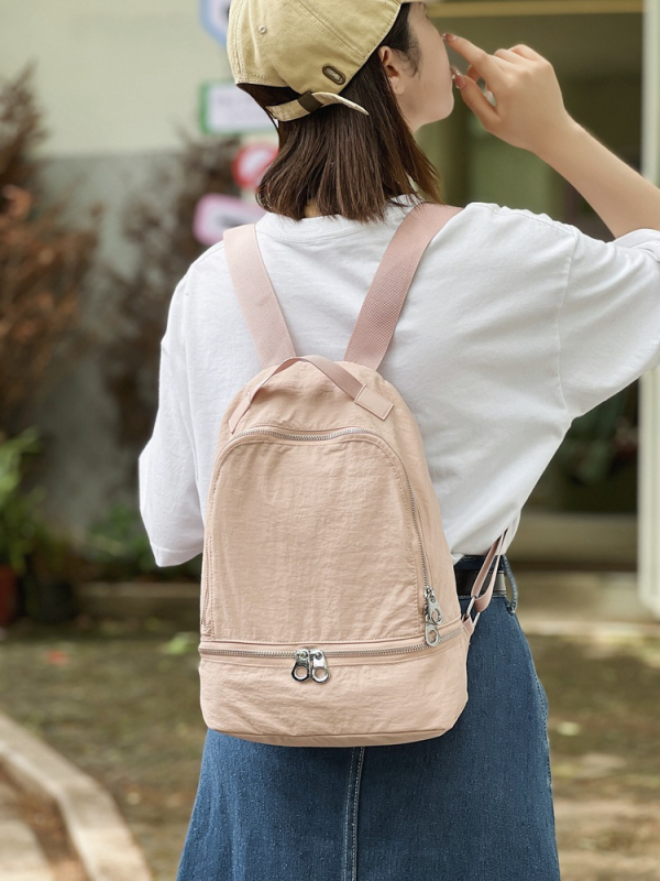 Unisex ruksak od najlona, japanskog stila casual, kapacitet 20–35L, zakrivljene naramenice, podstava od poliestera