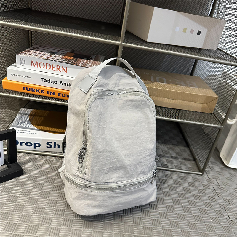 Unisex ruksak od najlona, japanskog stila casual, kapacitet 20–35L, zakrivljene naramenice, podstava od poliestera