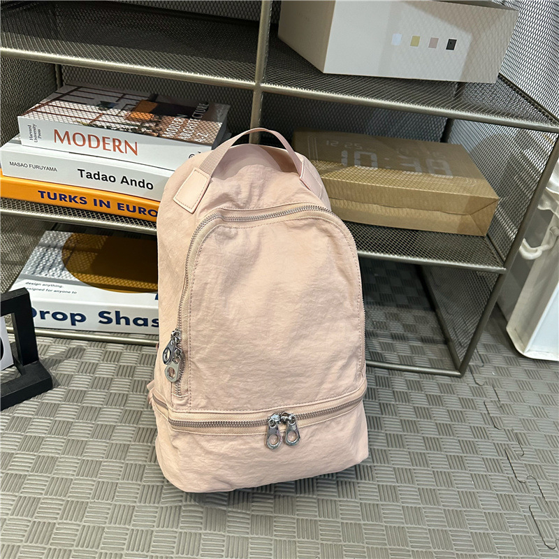 Unisex ruksak od najlona, japanskog stila casual, kapacitet 20–35L, zakrivljene naramenice, podstava od poliestera