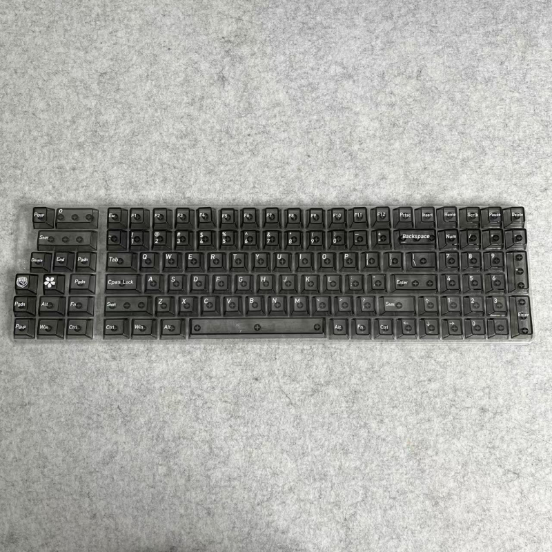 Sada od 115 ključnih kapica s MDA profilom, prozirne PC kapice s križnim osovinama