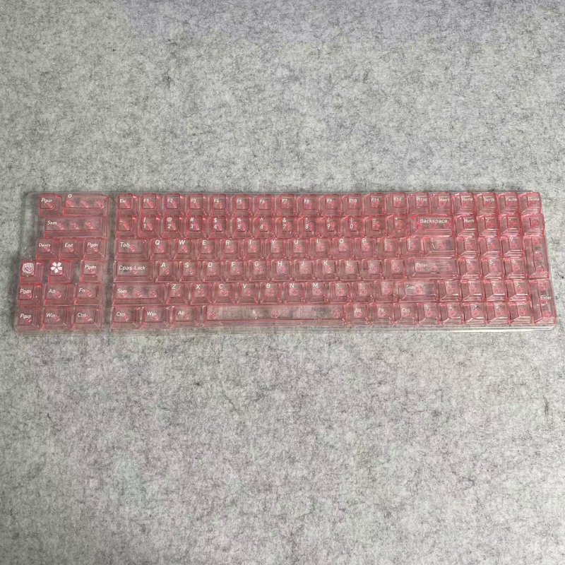 Sada od 115 ključnih kapica s MDA profilom, prozirne PC kapice s križnim osovinama