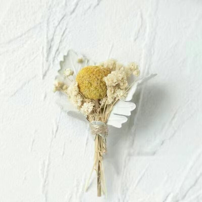 Rózsa szárazlevél-erezetű virágkorzá, 999 márka — esküvői kiegészítő menyasszony és vőlegény részére