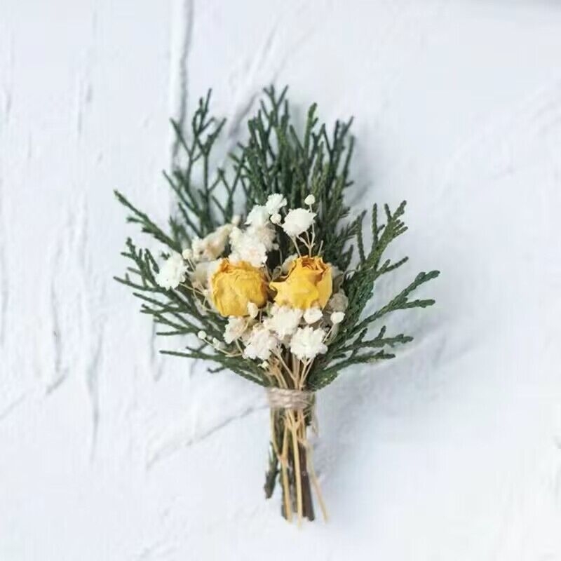 Rózsa szárazlevél-erezetű virágkorzá, 999 márka — esküvői kiegészítő menyasszony és vőlegény részére