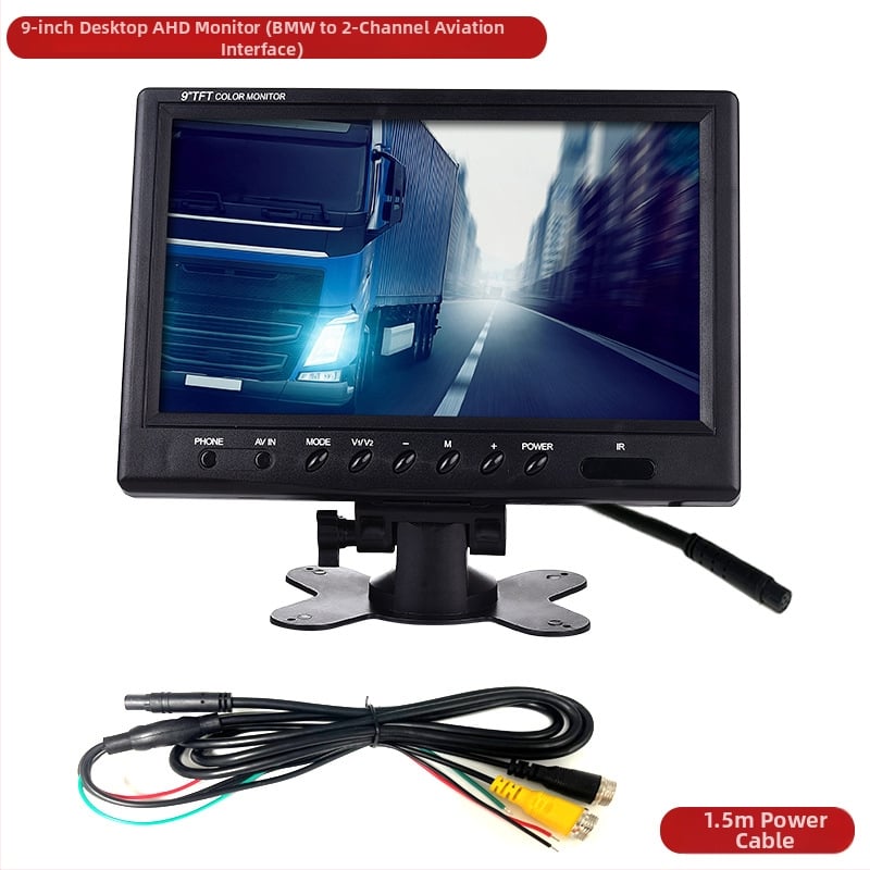 Automobilinis LCD ekranas su AHD galinio vaizdo vaizdu, modelis 701002, raiška 1024x600 IPS, analoginis įėjimas, PAL/NTSC