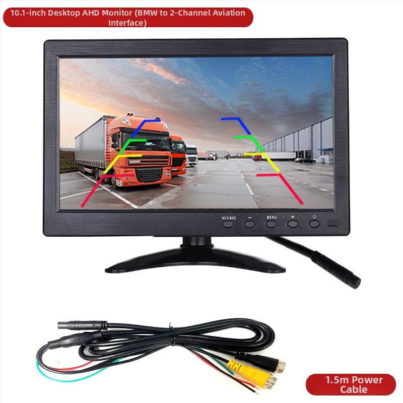 Automobilinis LCD ekranas su AHD galinio vaizdo vaizdu, modelis 701002, raiška 1024x600 IPS, analoginis įėjimas, PAL/NTSC
