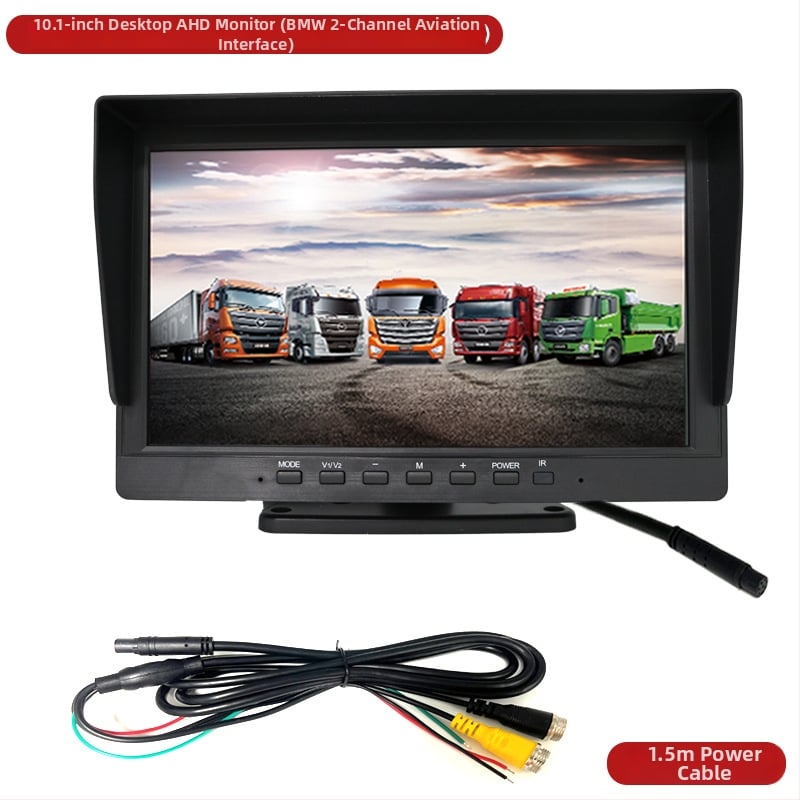Automobilinis LCD ekranas su AHD galinio vaizdo vaizdu, modelis 701002, raiška 1024x600 IPS, analoginis įėjimas, PAL/NTSC