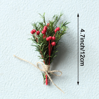 Мини букет от сушени цветя и вечни рози — Praise Village