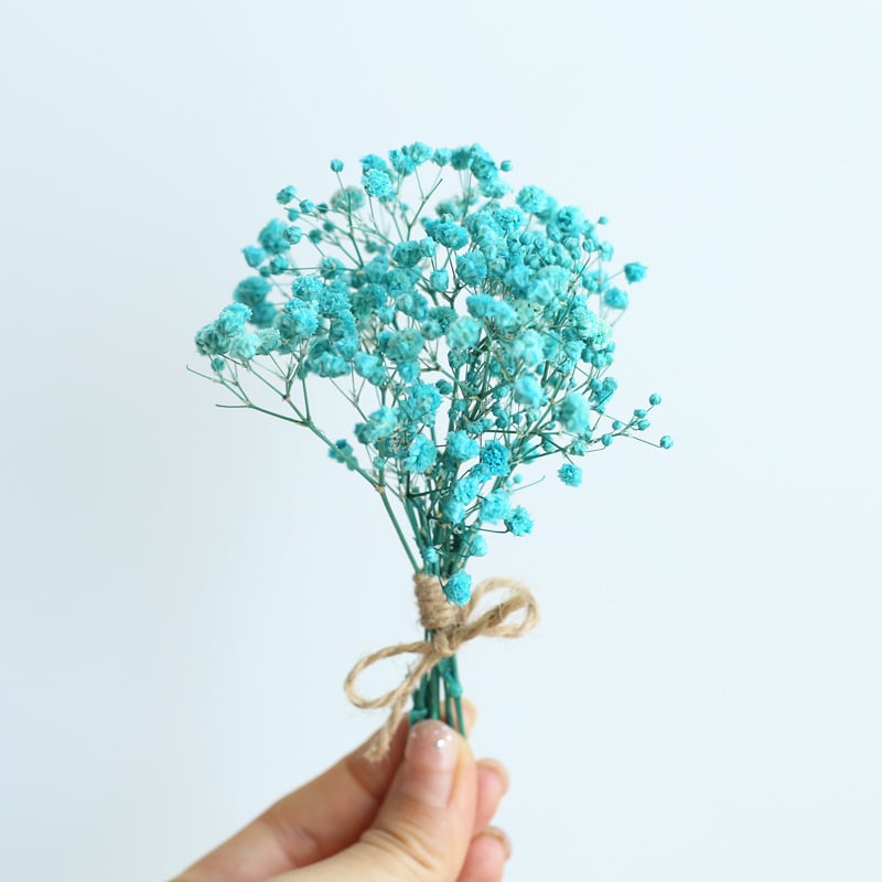 Мини букет от сушени цветя и вечни рози — Praise Village