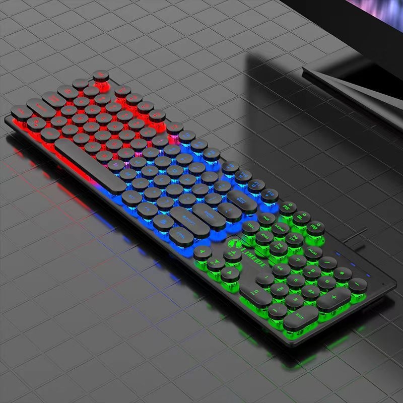 Set tipkovnice i miša s USB pozadinskim osvjetljenjem, žični za desktop i laptop