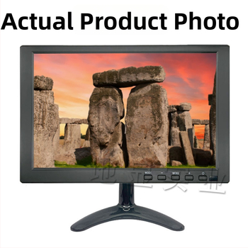 L106 jutiklinis monitorius su IPS TFT LCD, įvestys HDMI, VGA, BNC, AV ir USB, visuotinis suderinamumas, raiška 1024x600/1280x800/1920x1080