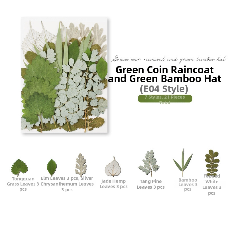 DIY készlet szárított levelekkel és valódi virágokkal, kézzel készített növényi példányok díszítésre, 21 darab