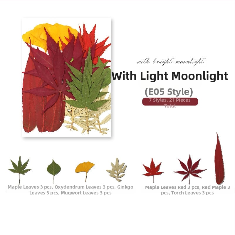 DIY készlet szárított levelekkel és valódi virágokkal, kézzel készített növényi példányok díszítésre, 21 darab