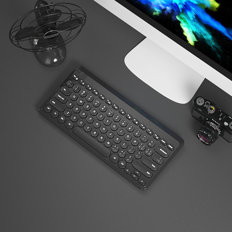 Set tastatură și mouse Bluetooth fără fir, tastatură mecanică, fără iluminare, nu este rezistent la apă