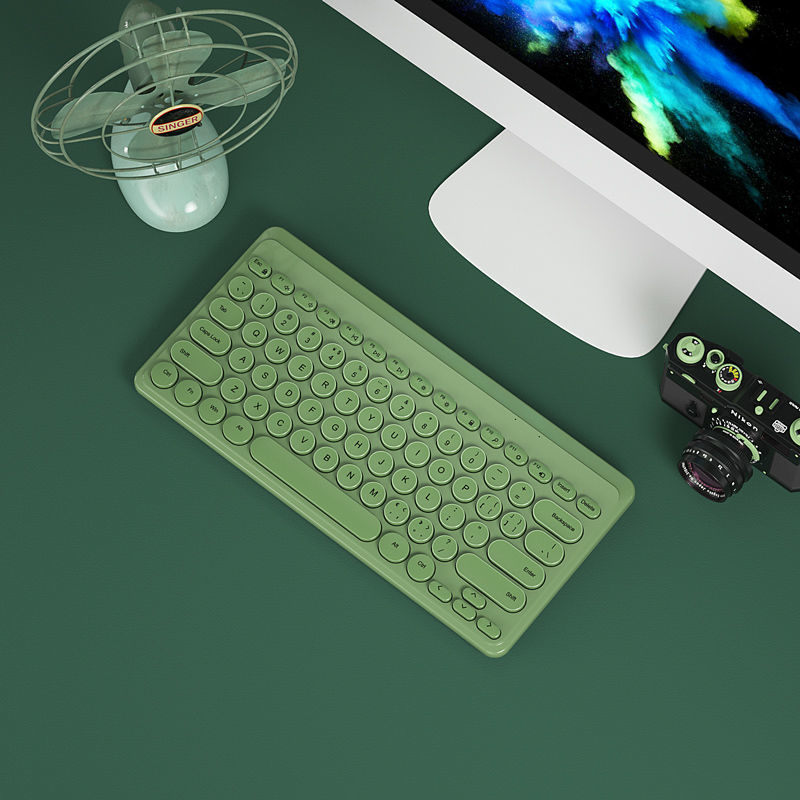 Set tastatură și mouse Bluetooth fără fir, tastatură mecanică, fără iluminare, nu este rezistent la apă