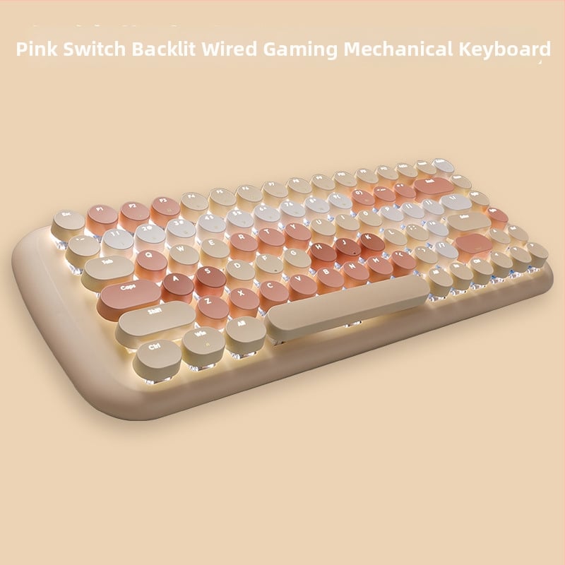 Проводен механичен комплект клавиатура и мишка с смесено осветление, ABS пластмасова конструкция, USB свързване, без подложка за китката