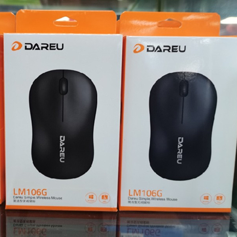 LM106G безжична USB мишка, 2.4G връзка, 1000 DPI, 3 бутона, ергономичен дизайн