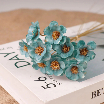 Huanyou Floare Veșnică – Trandafir uscat, cu clopot de argint, lucrat manual, cadou pentru nunți, zile de naștere și amintiri